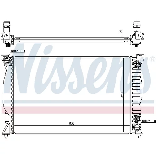 Chladič motora 60300A /NISSENS/ - obr. 4
