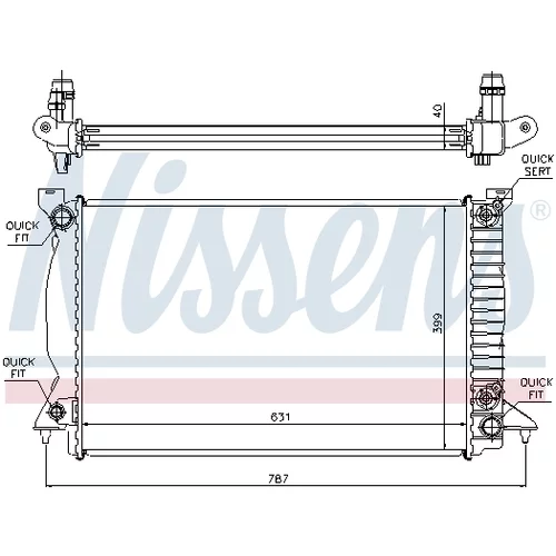 Chladič motora 60314A /NISSENS/ - obr. 5