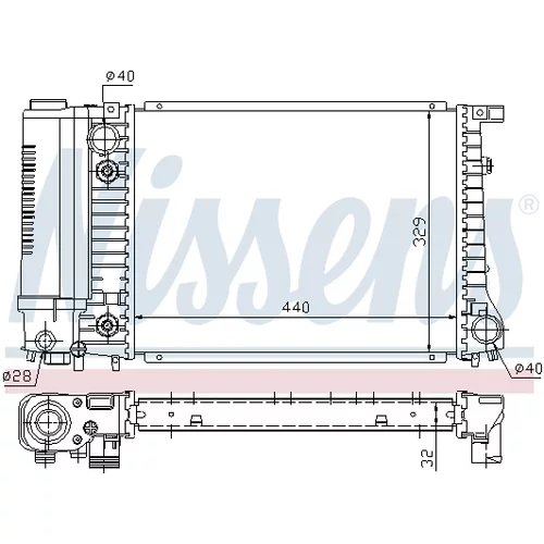 Chladič motora 60703A /NISSENS/ - obr. 4