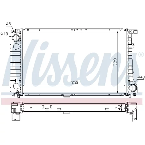 Chladič motora 60757A /NISSENS/ - obr. 4