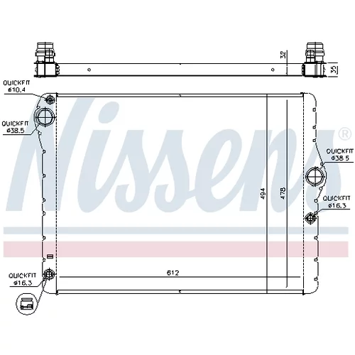 Chladič motora 60779 /NISSENS/ - obr. 7