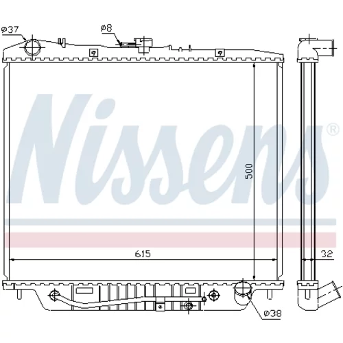 Chladič motora 60852 /NISSENS/ - obr. 6