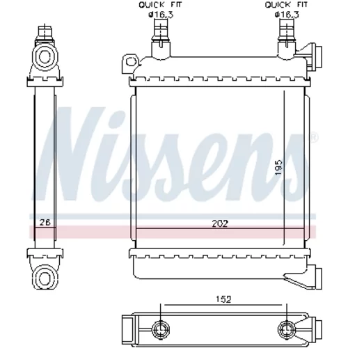 Chladič motora 60862 /NISSENS/ - obr. 4