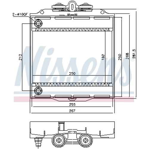 Chladič motora 60873 /NISSENS/ - obr. 4