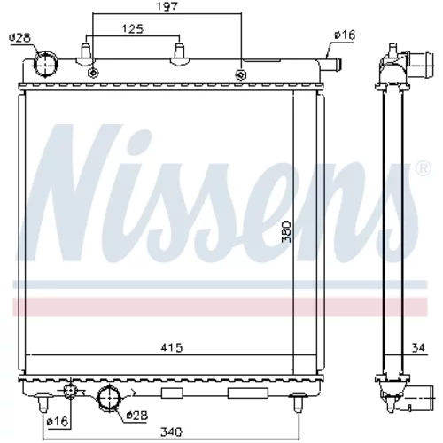 Chladič motora 61279 /NISSENS/ - obr. 5