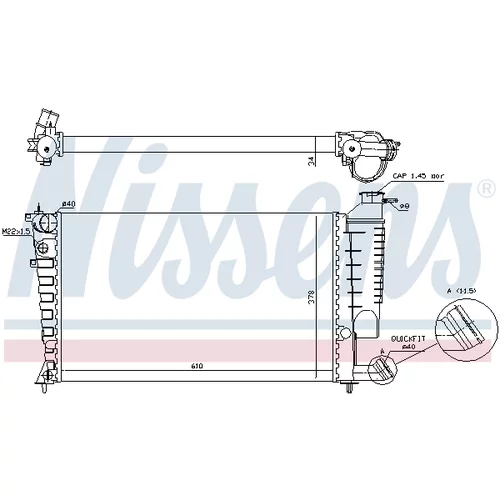 Chladič motora 61318A /NISSENS/ - obr. 5