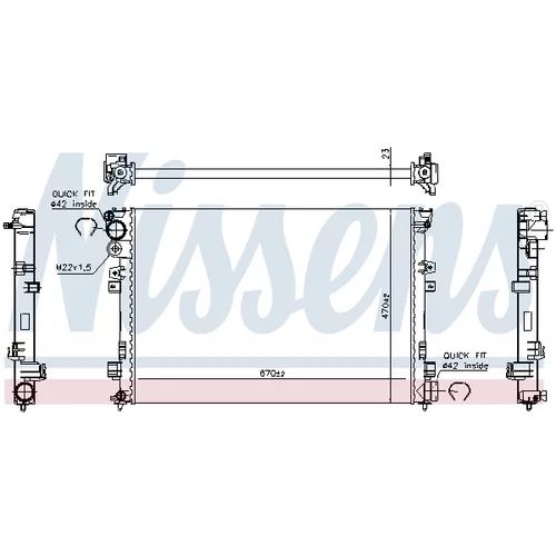 Chladič motora 61875A /NISSENS/ - obr. 4