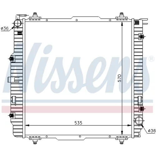 Chladič motora 62599A /NISSENS/ - obr. 7