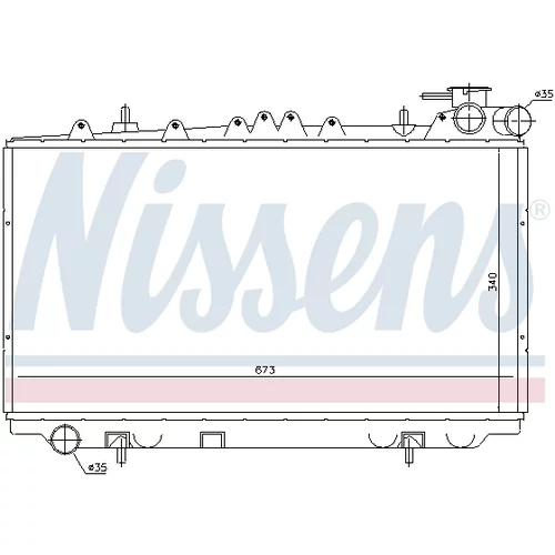 Chladič motora 62940 /NISSENS/ - obr. 4