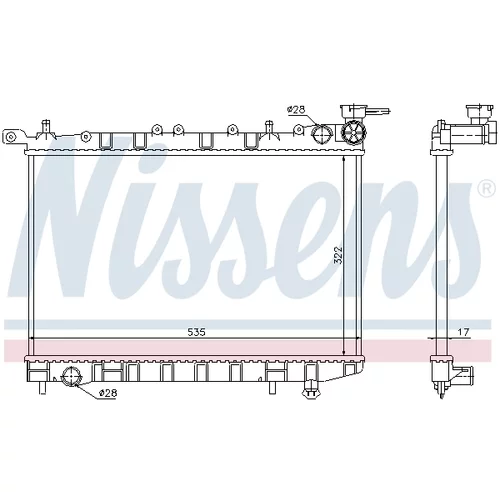 Chladič motora 62949 /NISSENS/ - obr. 4
