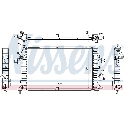 Chladič motora 63029A /NISSENS/ - obr. 4