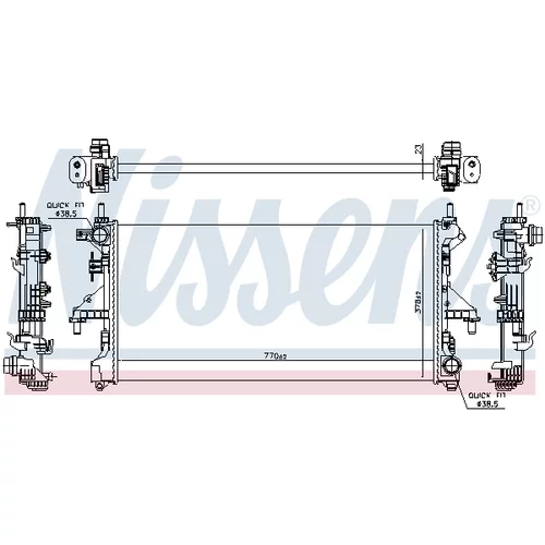 Chladič motora 63568 /NISSENS/ - obr. 4