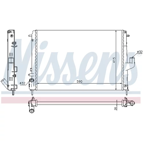 Chladič motora 637613 /NISSENS/ - obr. 4