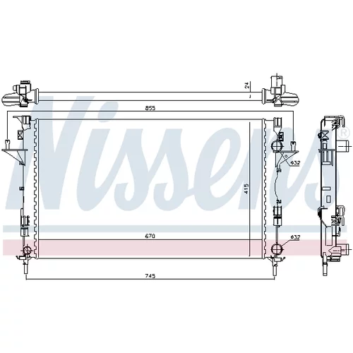 Chladič motora 63813 /NISSENS/ - obr. 4