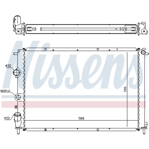 Chladič motora 63977A /NISSENS/ - obr. 5