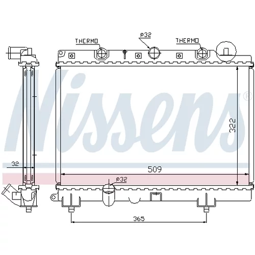 Chladič motora 64305A /NISSENS/ - obr. 7