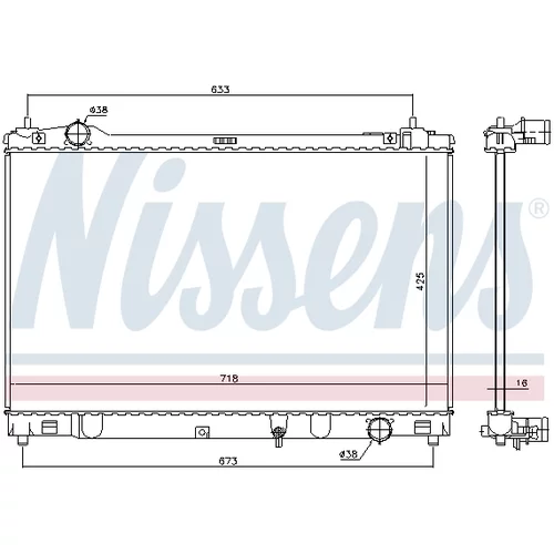 Chladič motora 646874 /NISSENS/ - obr. 4