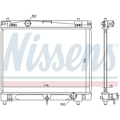 Chladič motora 646877 /NISSENS/ - obr. 4
