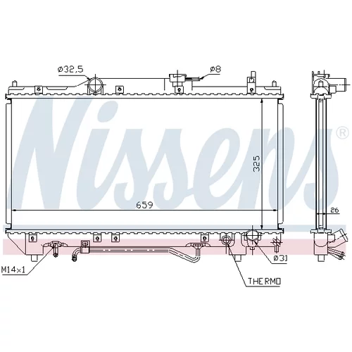 Chladič motora 64784A /NISSENS/ - obr. 5