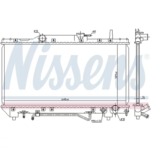 Chladič motora 64802 /NISSENS/ - obr. 4