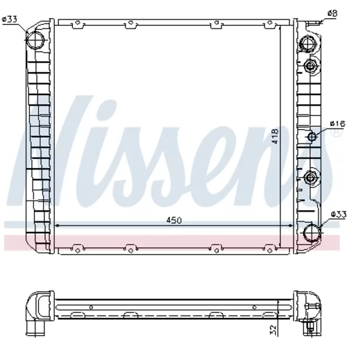 Chladič motora 65520A /NISSENS/ - obr. 6