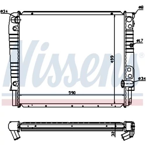 Chladič motora 65528A /NISSENS/ - obr. 4