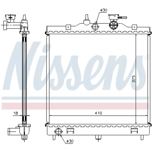 Chladič motora 66655 /NISSENS/ - obr. 4