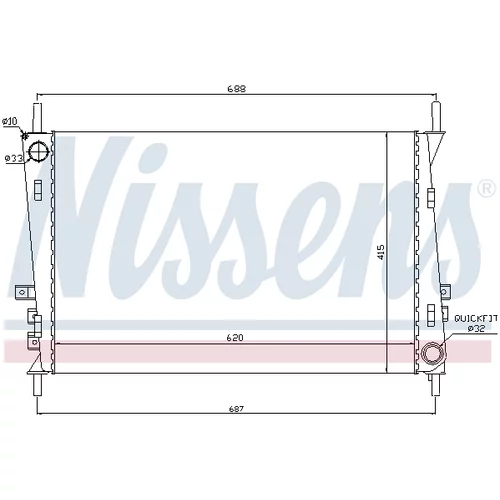 Chladič motora 66704 /NISSENS/ - obr. 5