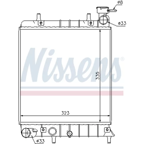 Chladič motora 67022 /NISSENS/ - obr. 4