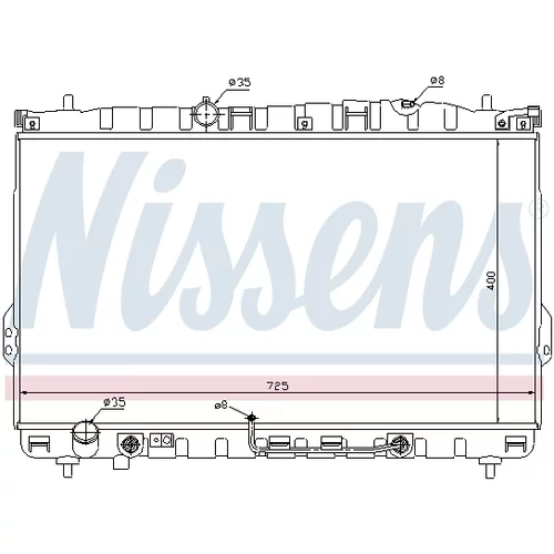 Chladič motora 67033 /NISSENS/ - obr. 4