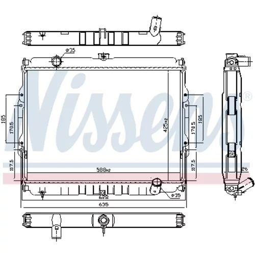 Chladič motora 67046 /NISSENS/ - obr. 4