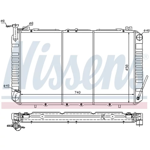 Chladič motora 67327 /NISSENS/ - obr. 4
