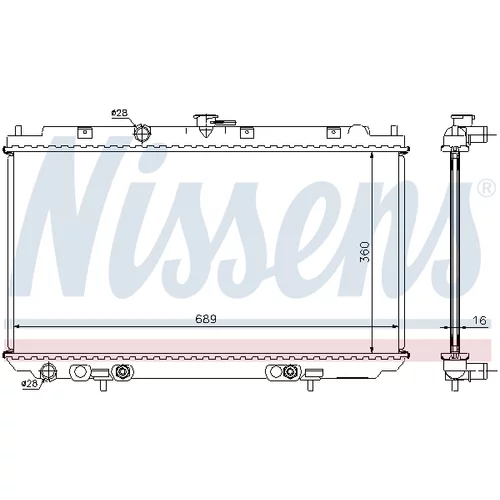 Chladič motora 67345A /NISSENS/ - obr. 5