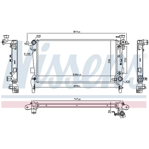 Chladič motora 675066 /NISSENS/ - obr. 4