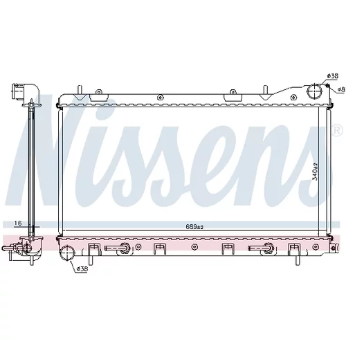Chladič motora 67707A /NISSENS/ - obr. 5