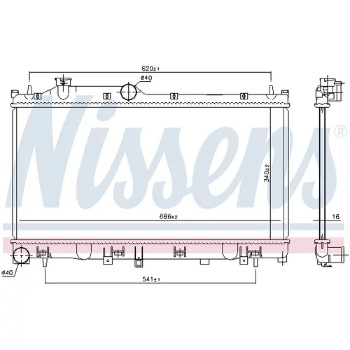 Chladič motora 67744 /NISSENS/ - obr. 4