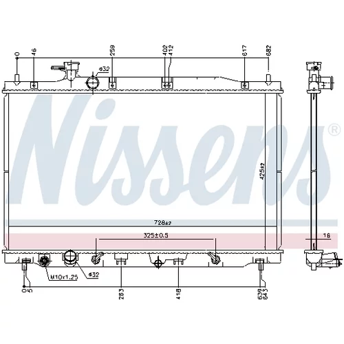 Chladič motora 681406 /NISSENS/ - obr. 5