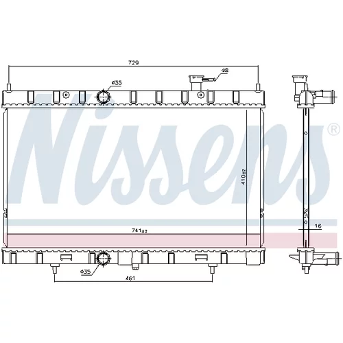 Chladič motora 68789 /NISSENS/ - obr. 5