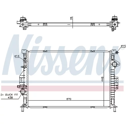 Chladič motora 69249 /NISSENS/ - obr. 5