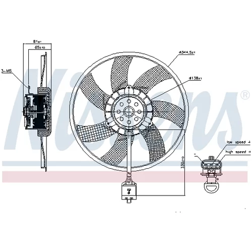 Ventilátor chladenia motora 850062 /NISSENS/ - obr. 5