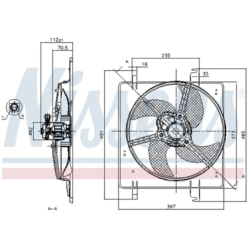 Ventilátor chladenia motora 85027 /NISSENS/ - obr. 5