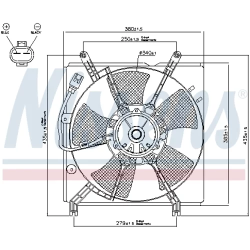 Ventilátor chladenia motora 85241 /NISSENS/ - obr. 5