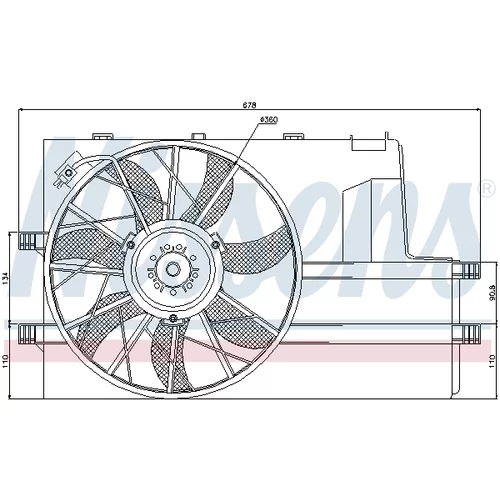 Ventilátor chladenia motora 85604 /NISSENS/ - obr. 5