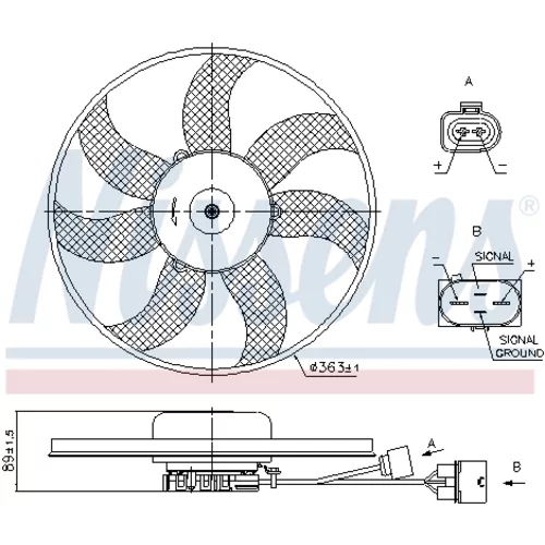 Ventilátor chladenia motora 85699 /NISSENS/ - obr. 6