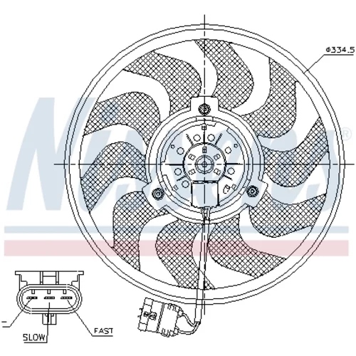 Ventilátor chladenia motora 85755 /NISSENS/ - obr. 5
