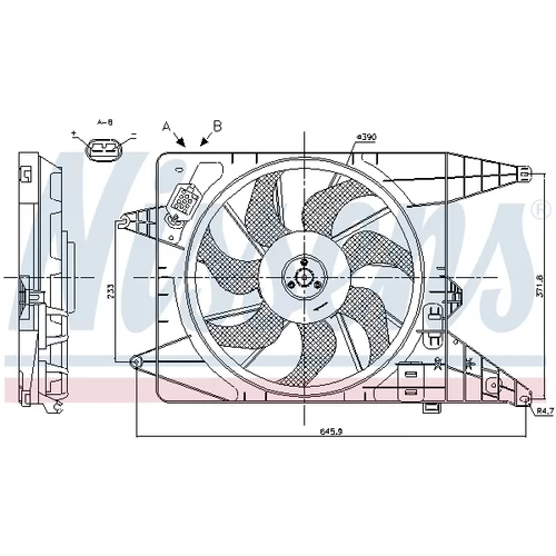 Ventilátor chladenia motora 85890 /NISSENS/ - obr. 5
