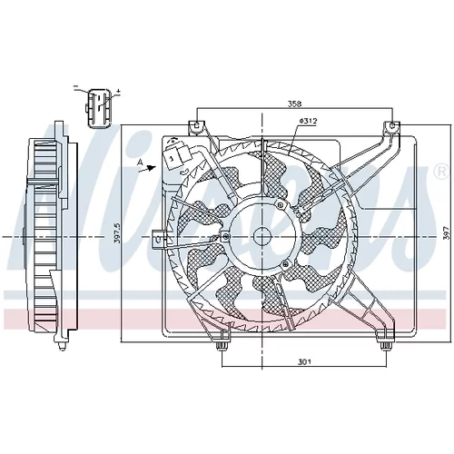 Ventilátor chladenia motora 85893 /NISSENS/ - obr. 5