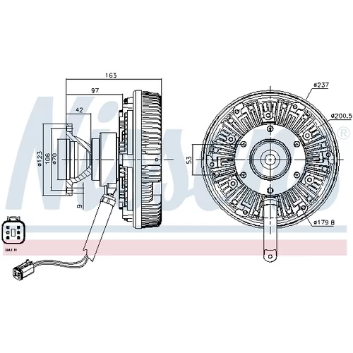Spojka ventilátora chladenia 86116 /NISSENS/ - obr. 6