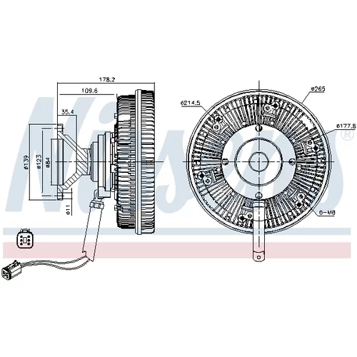Spojka ventilátora chladenia 86168 /NISSENS/ - obr. 5