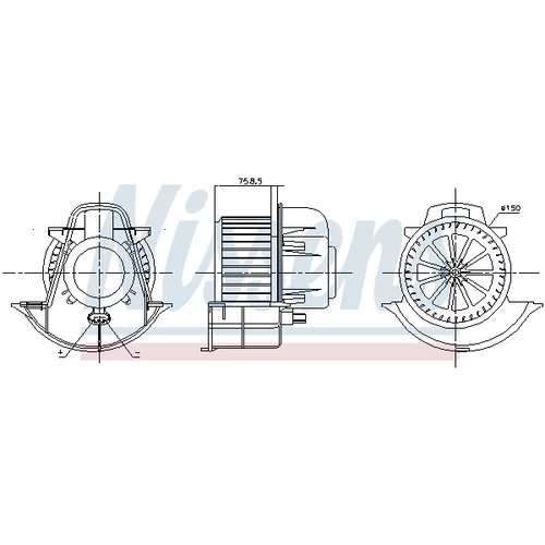 Vnútorný ventilátor 87076 /NISSENS/ - obr. 5